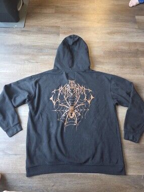Jeffree Star Exclusive Halloween Black Widow Spider Custom Hoodie Sweatshirt XL